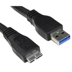 Kábel USB 3.0 A-microB 1.8m AK-USB-13