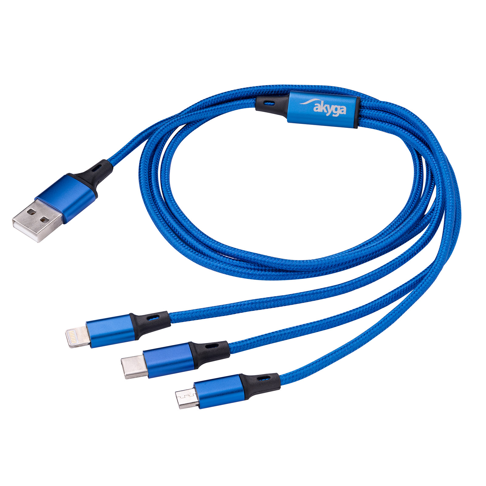 main_image Kábel USB 3.0 A / USB Micro B / USB type C / Lightning 1.2m AK-USB-27