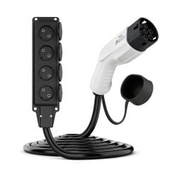 Type2 / 4x Schuko V2L adapter elektromos autók töltéséhez AK-SC-E27 női – női 16A 3m