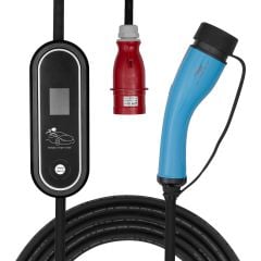 Kábel elektromos autókhoz AK-EC-22 CEE 5pin / Type2 LCD 3-fázisú 32A 22kW 5m