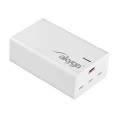 Töltő AK-CH-25 USB-A + 3x USB-C PD 5-28V / max. 5A 140W Quick Charge 3.0 GaN