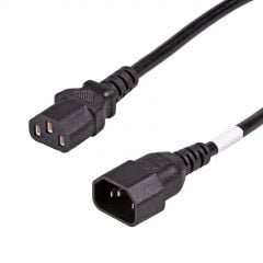 Extension tápkábel IEC C13 / C14 AK-PC-111A CCA 3x0.5mm² 5m
