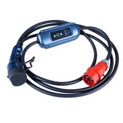 Kábel elektromos autókhoz AK-EC-22 CEE 5pin / Type2 LCD 3-fázisú 32A 22kW 5m