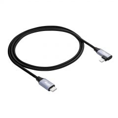 Szögben Kábel USB type C / Ligtning 1m AK-USB-56 30W hálós