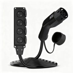 Type2 / 4x Schuko V2L adapter elektromos autók töltéséhez AK-SC-E27 női – női 16A 3m