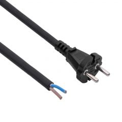 Gumi tápkábel CEE 7/17 AK-OT-06S CU 2x1.5mm² 5m