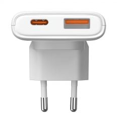 Töltő AK-CH-31 USB-A + USB-C PD 5-20V / max. 3.25A 65W Quick Charge 4+ GaN