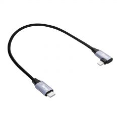 Szögben Kábel USB type C / Ligtning 30cm AK-USB-55 30W hálós