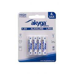 Alkáli akkumulátor AAA LR03 Akyga AKY1971 1.5V / 1300mAh 4db