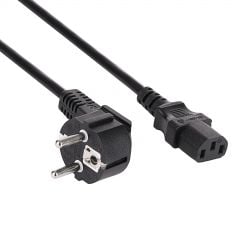 Tápkábel PC CEE 7/7 / IEC C13 AK-PC-06S CU 3x1.5mm² 3m