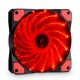 Kiegészítő fénykép Fan 120mm MOLEX / 3-pin 15 LED piros AW-12C-BR