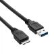 Kiegészítő fénykép Kábel USB 3.0 A-microB 0.5m AK-USB-26