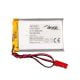 Fő kép Li-Po akkumulátor LP573450 Akyga AKY0081 3.7V / 980mAh PCM JST 2-Pin csatlakozó 150mm