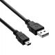 Kiegészítő fénykép Kábel USB A/Mini-B 5-pin 1.8 m AK-USB-03