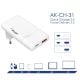 Kiegészítő fénykép Töltő AK-CH-31 USB-A + USB-C PD 5-20V / max. 3.25A 65W Quick Charge 4+ GaN