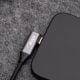 Kiegészítő fénykép Szögben Kábel USB type C / Ligtning 30cm AK-USB-55 30W hálós